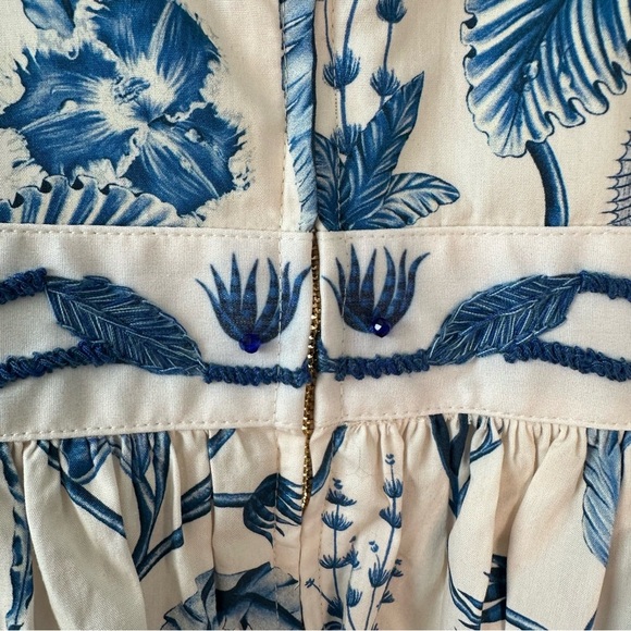 AGUA BY AGUA BENDITA Lima Mini Floral Dress SZ L - Picture 13 of 15